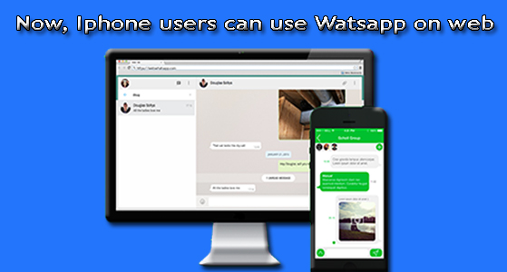 Now, Iphone users can use WhatsApp on web