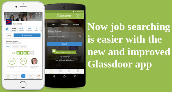 Now job searching is easier with the new and improved Glassdoor app