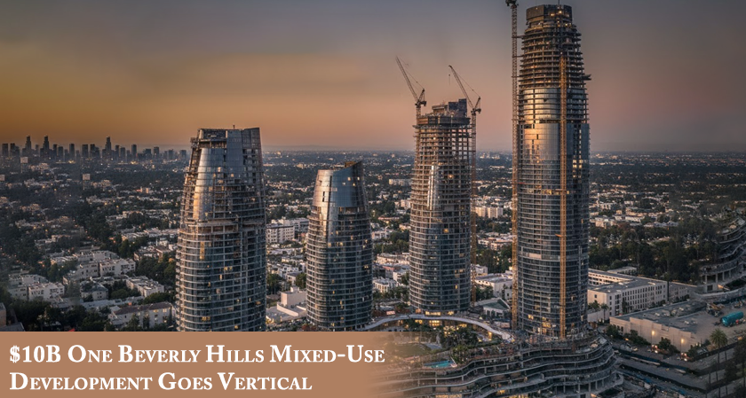 $10B One Beverly Hills Mixed-Use Development Goes Vertical