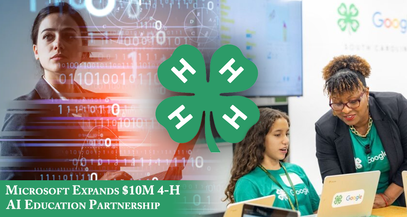 Microsoft Expands $10M 4-H AI Education Partnership