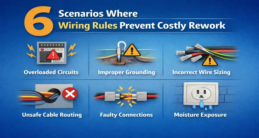 6 Wiring Rule Scenarios That Prevent Costly Electrical Rework