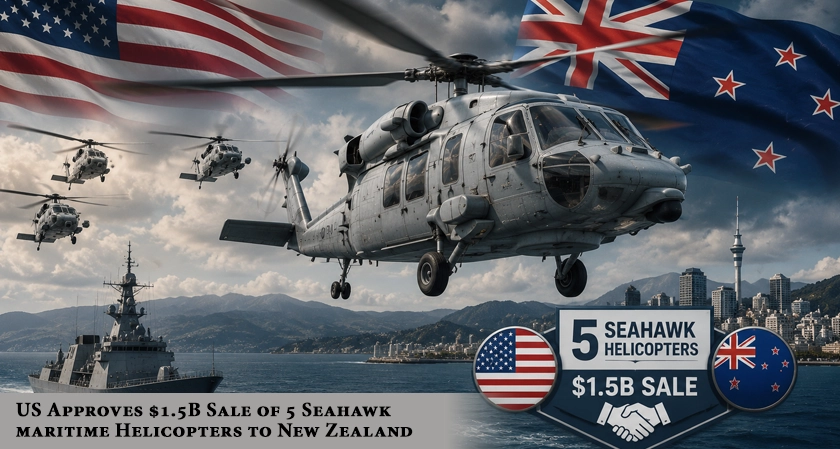 US Approves $1.5B Sale of 5 Seahawk maritime Helicopters to New Zealand