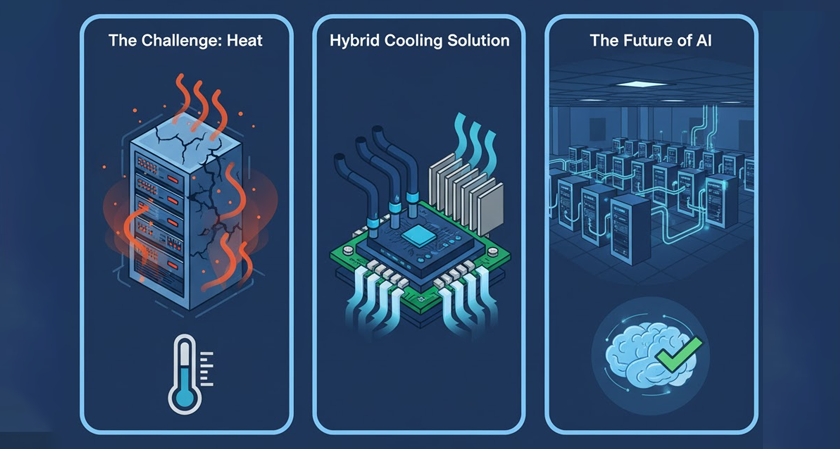 Hybrid Liquid Cooling Is the Only Way to Stop AI from Boiling Over