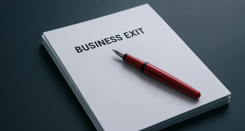 Step by step guide to exit a business
