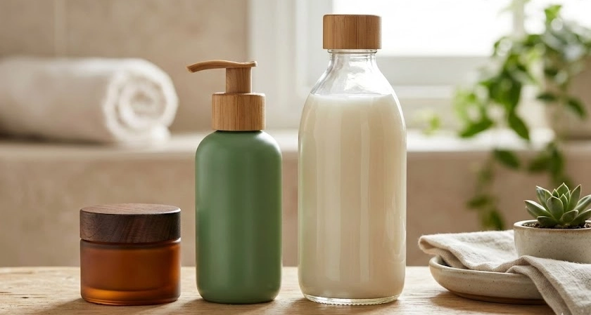 Skincare bottles: choose fill volume based on usage time and hygiene