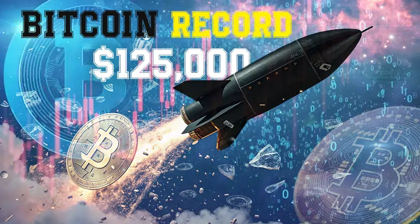Bitcoin Surges Past $125,000, Sets Record