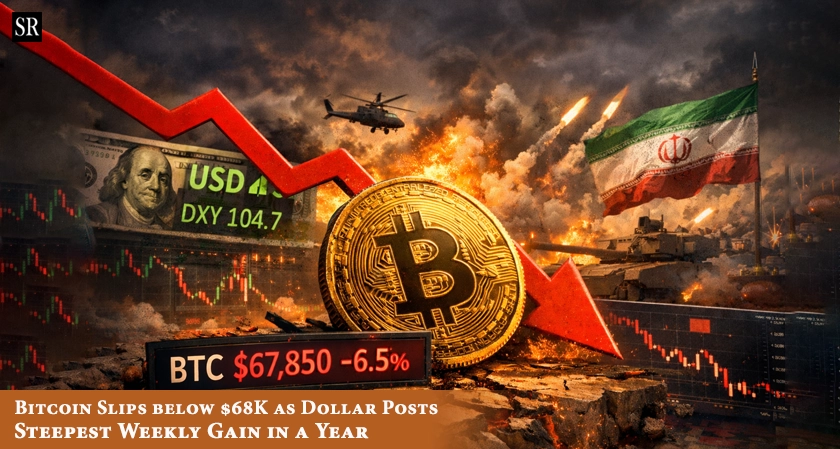 Bitcoin Slips below $68K as Dollar Posts Steepest Weekly Gain in a Year