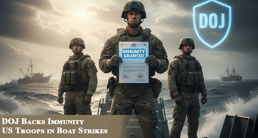 DOJ Backs Immunity for US Troops in Boat Strikes