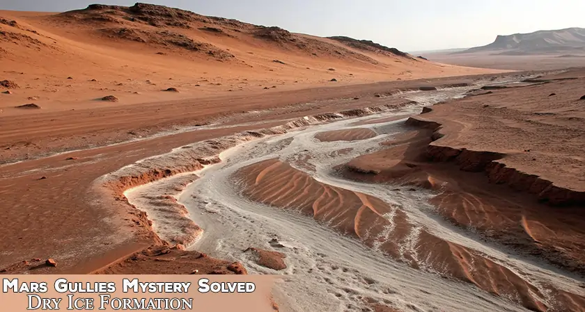 Mars Gullies Carved by Moving Dry Ice, Study Finds