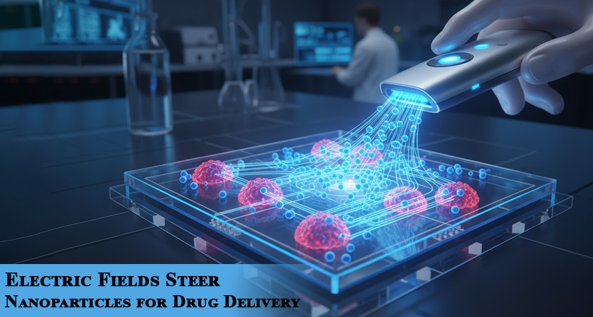 Electric Fields Steer Nanoparticles for Drug Delivery