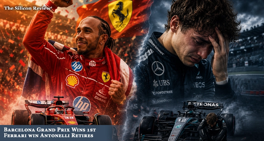 Hamilton Celebrates 1st Victory with Ferrari after Winning Barcelona GP, Antonelli Breaks Down
