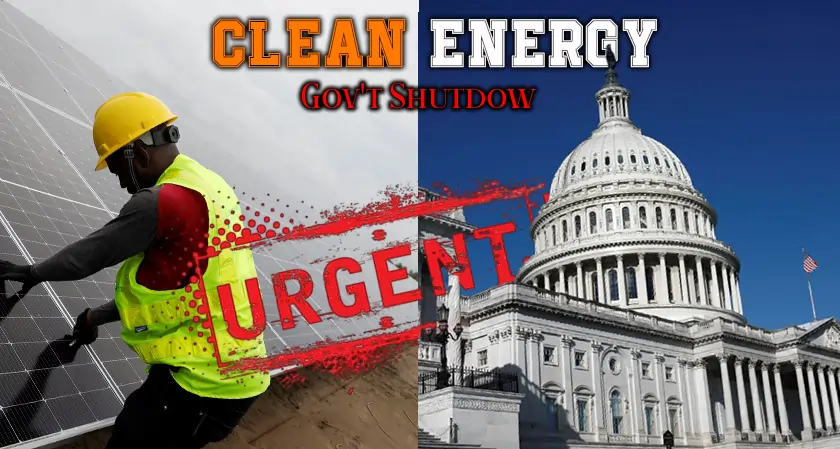 Gov't Shutdown Threatens Clean Energy Permitting