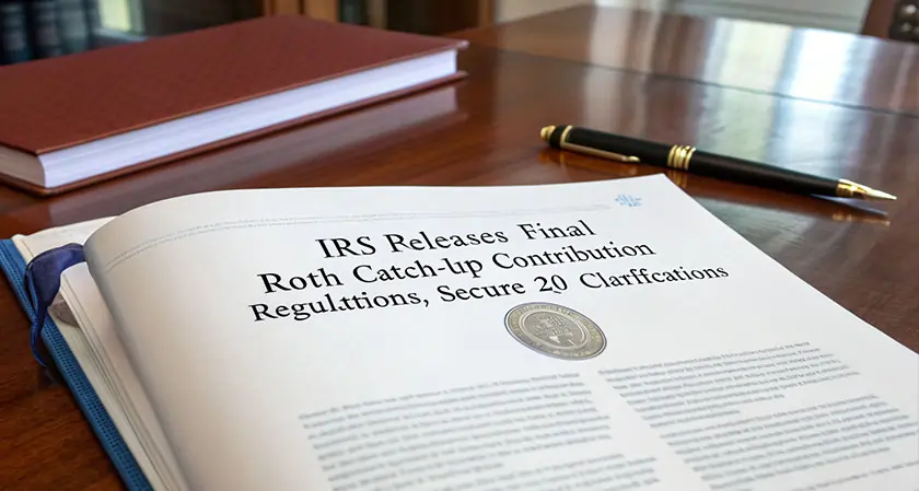 IRS Releases Final Roth Catch-Up Contribution Regulations, SECURE 2.0 Clarifications