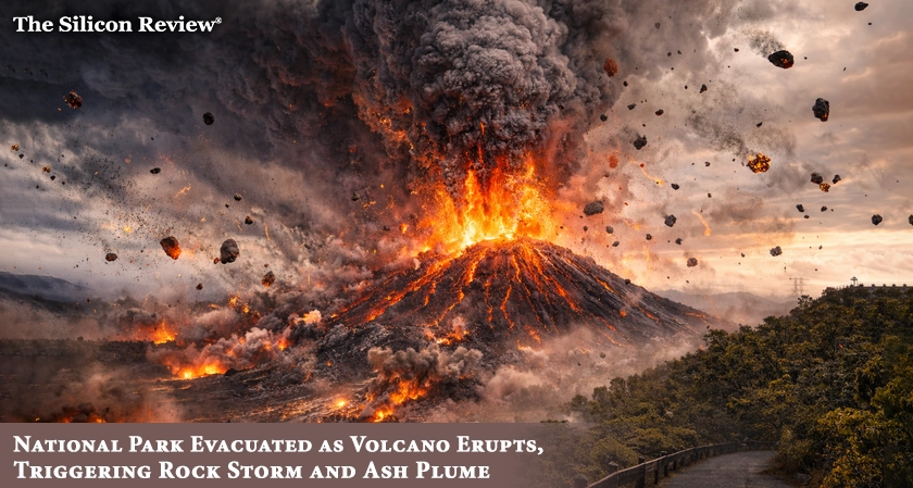 National Park Evacuated as Volcano Erupts, Triggering Rock Storm and Ash Plume