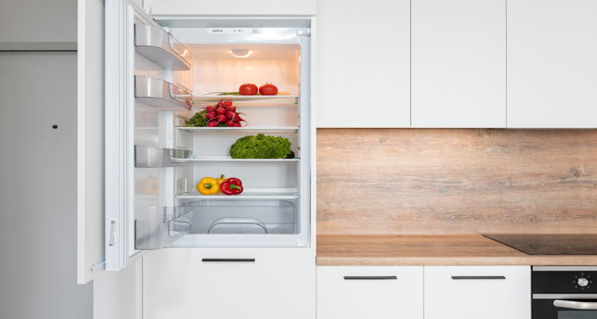 clean and organized refrigerator interior