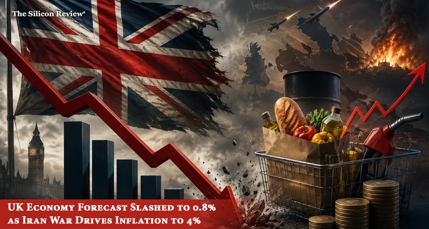 UK Economy Forecast Slashed to 0.8% as Iran War Drives Inflation to 4%