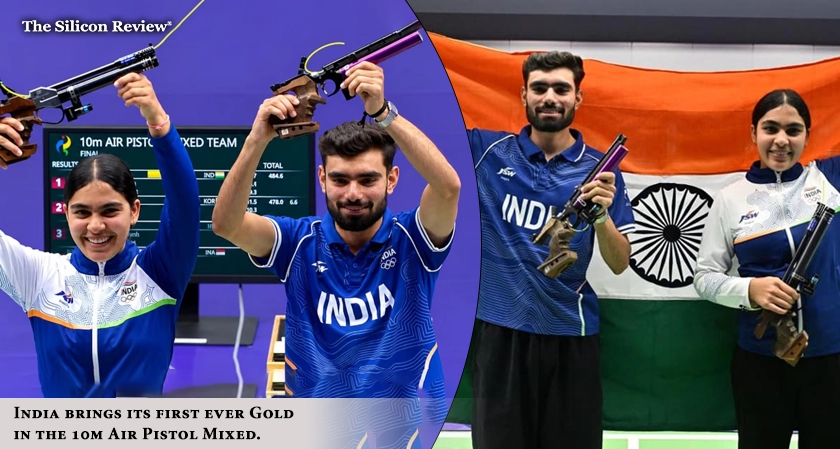 Asian Games 2026: India brings its first ever Gold in the 10m Air Pistol Mixed Team Event so far in the Asian Games