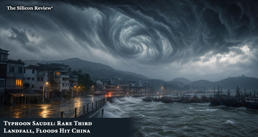 Typhoon Saudel Brings Torrential Rain and Flooding to China's Coastal Areas 'Revived' Storm Makes Rare Third Landfall in Fujian