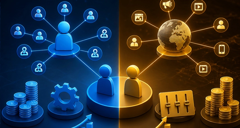 Affiliate Network vs Ad Network: Comparing Cost, Control and Scale in iGaming