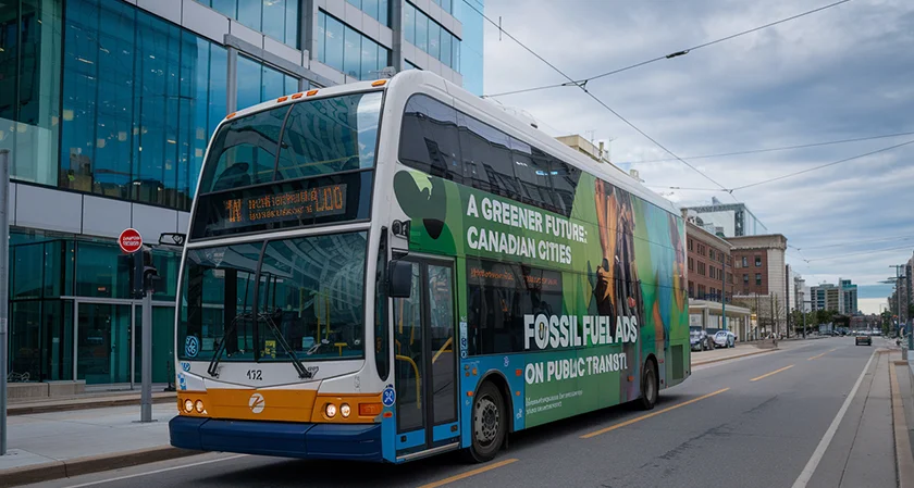A Greener Future: Canadian Cities prohibits Fossil Fuel Ads on Public Transit!