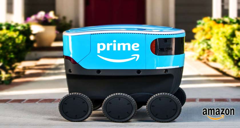 Amazon’s Scout delivery robot starts shuttling around the United States
