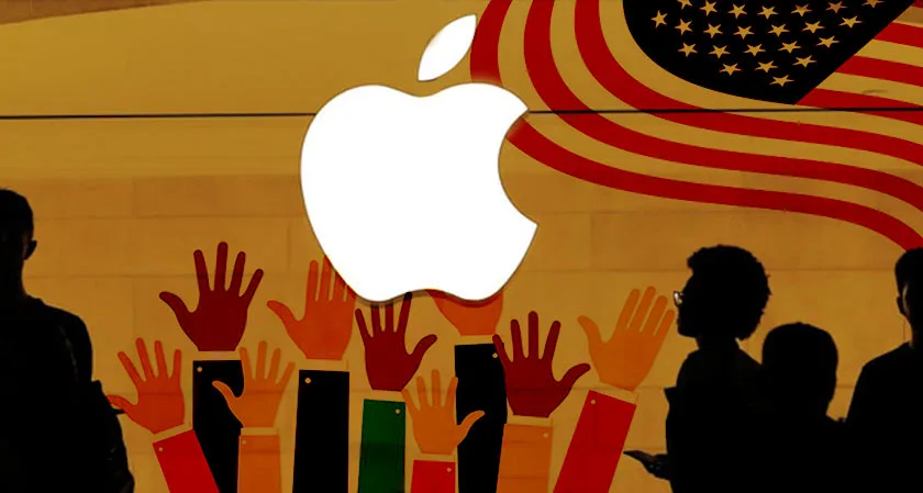 Apple workers vote to form the company’s first Union.