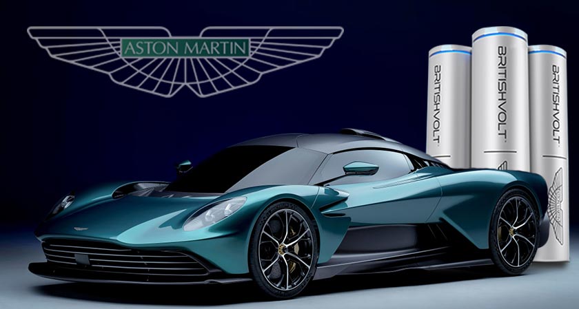 Aston Martin Partners with Britishvolt to Develop Novel Battery Cell Technology