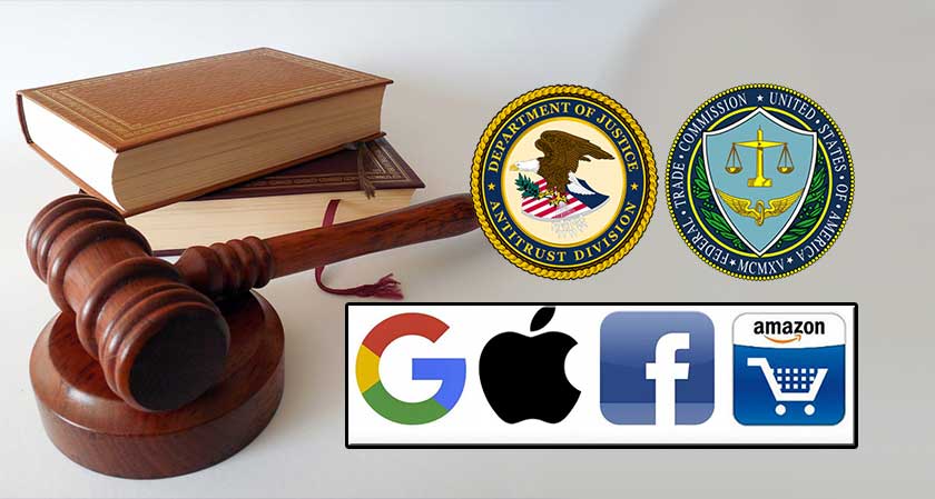 Apple, Facebook, Amazon, Alphabet to be investigated by the FTC and DoJ