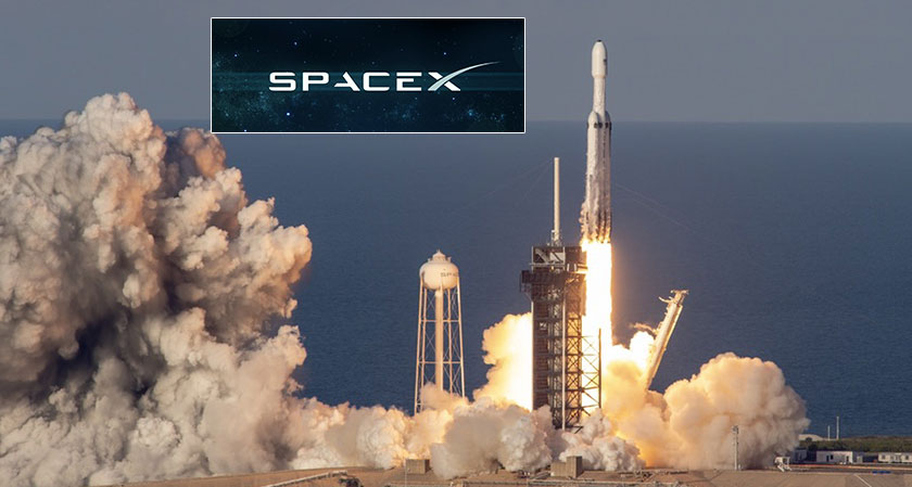 SpaceX Launches Falcon Heavy for its First Commercial Flight