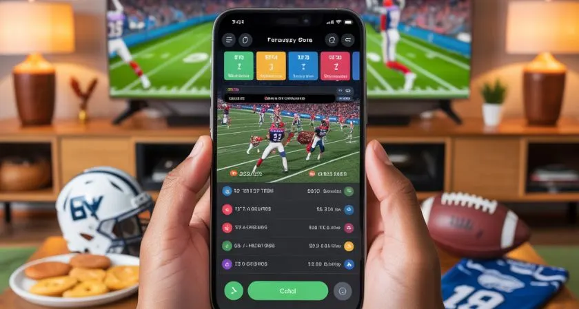 Fantasy sports app creating a real stadium experience at home