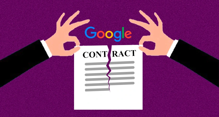 Google ends contract