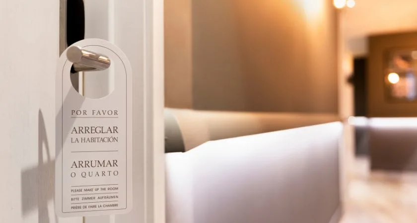 Stainless steel 3D number for modern hotel signage