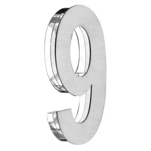 Stainless steel 3D number for modern signage