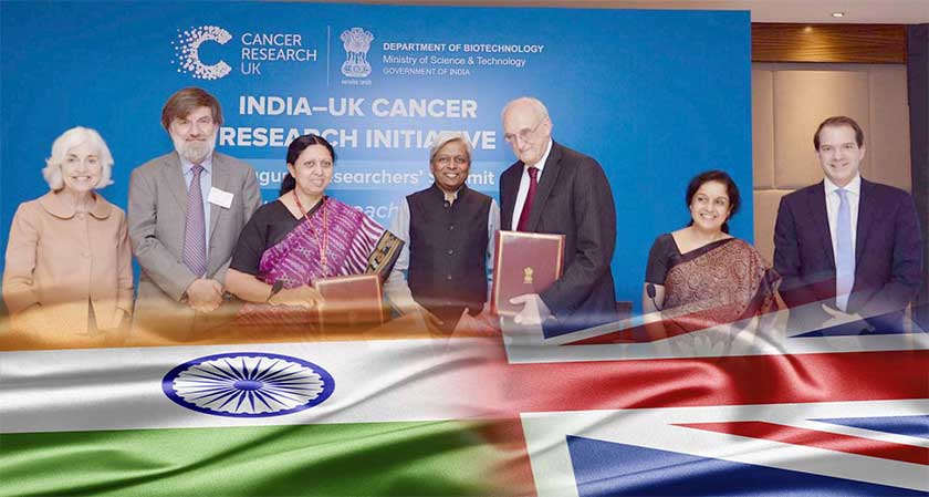 India and the United Kingdom to Lead a Five Year Collaborative Research Programme on Cancer