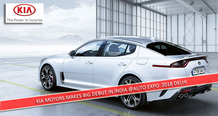 KIA Motors makes big debut in India at the Auto Expo 2018, Delhi