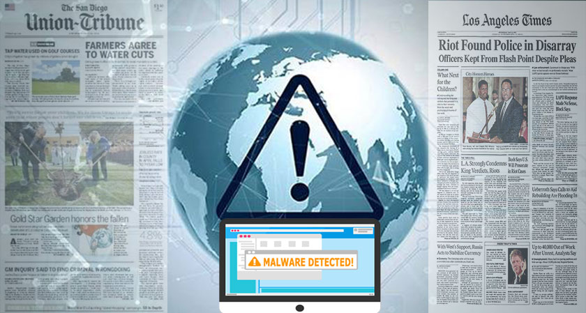 Malware attack delayed the publishing of major US newspapers