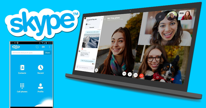 skype video call on computer