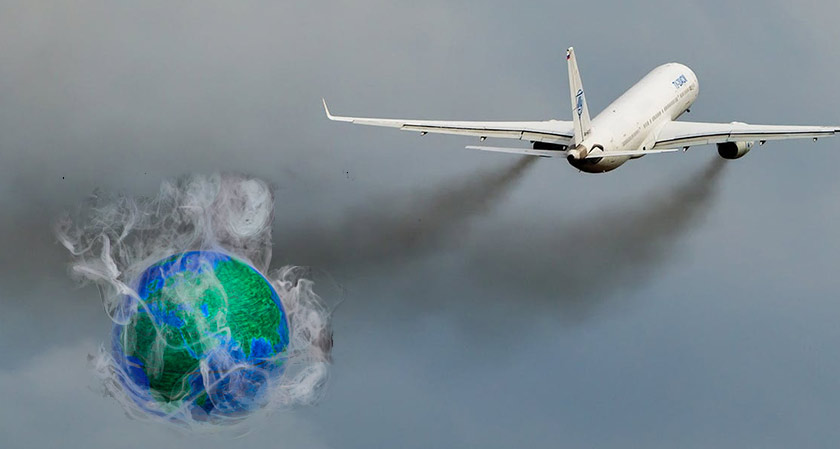 People ditch air travel in order to protest against climate change