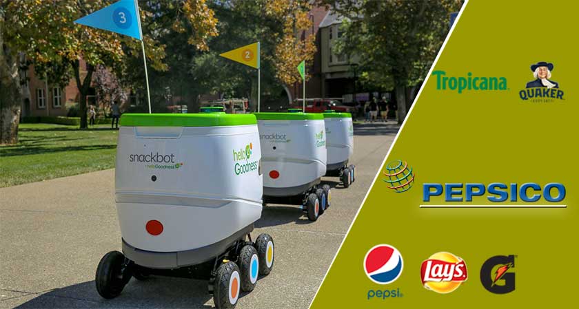 PepsiCo is rolling out a fleet of robots to provide snacks on the go for the college students in California