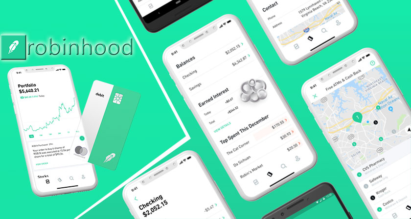 Robinhood launches zero-fee checking and savings account features