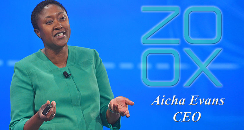 Aicha Evans is appointed as the new CEO of the self-driving car startup Zoox