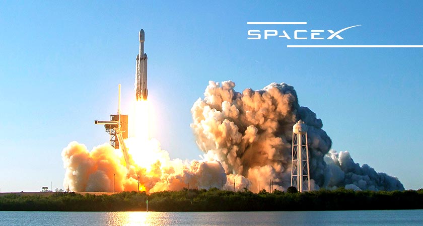 SpaceX Falcon Heavy Rocket Launches 24 Satellites