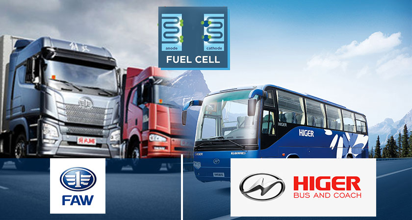 Toyota to Provide Fuel-Cell Technology to China’s FAW and Higer Bus