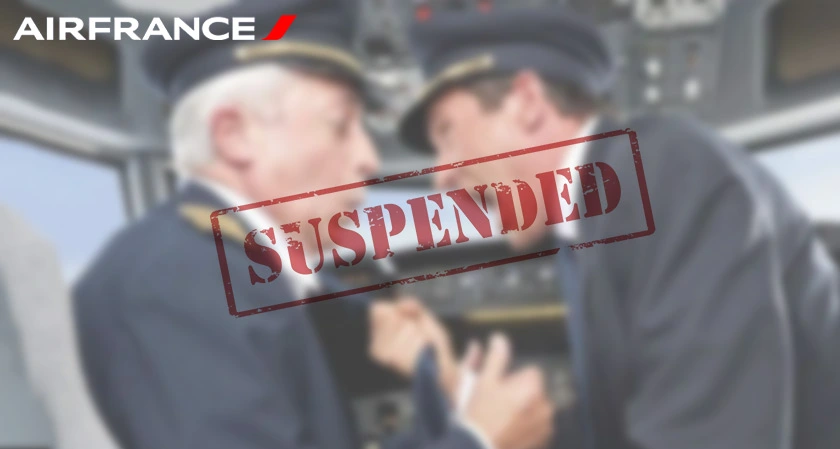 Two Air France pilots were suspended
