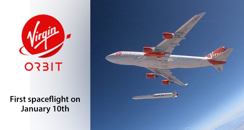 Virgin Orbit to launch its first spaceflight on January 10th
