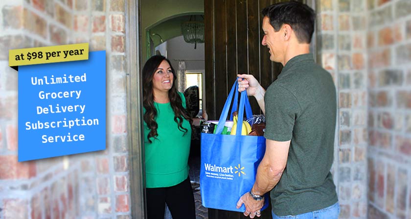 Walmart is offering an unlimited grocery delivery subscription service at $98 per year