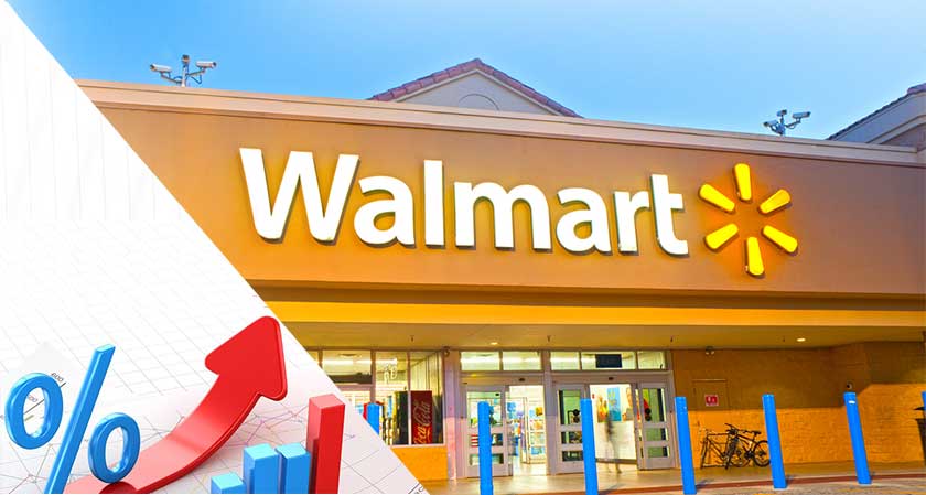 On a High: Walmart Stock value increases by 9 %, highest in 10 years 