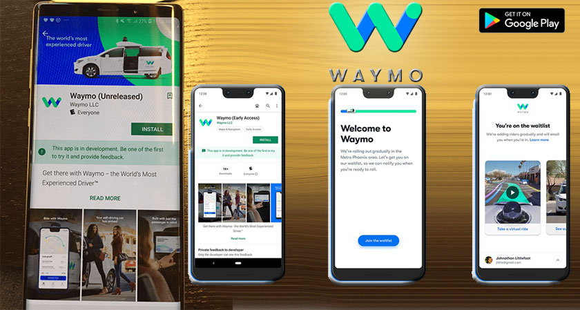 Waymo Rolls Out its Ride Hailing App on Google Play