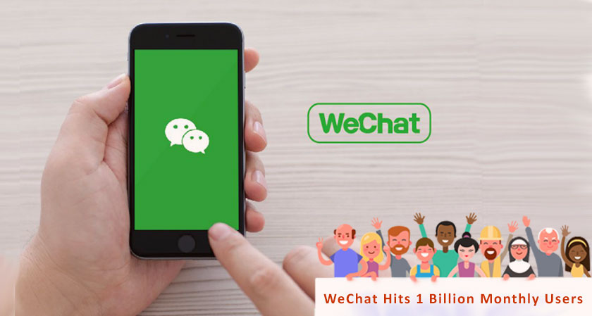 WeChat hits 1 billion monthly users