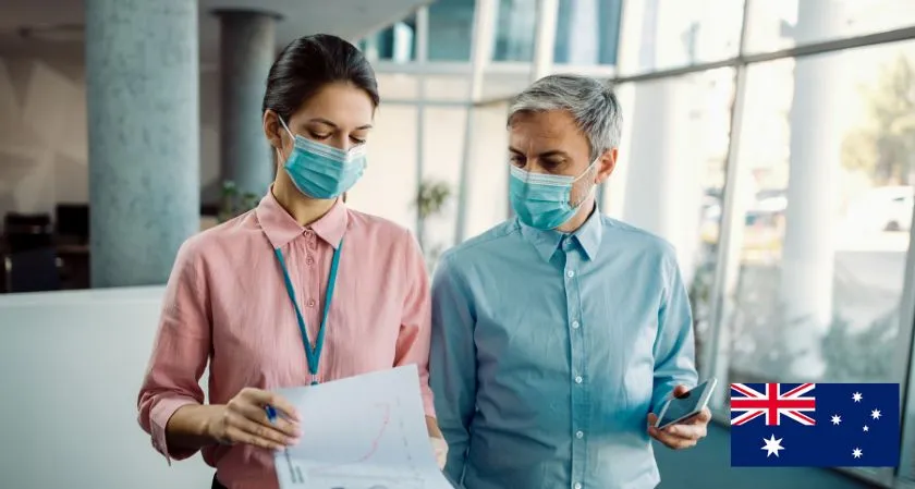 Scenic view of Sydney Opera House and Harbour Bridge symbolizing OVHC for visitors to Australia